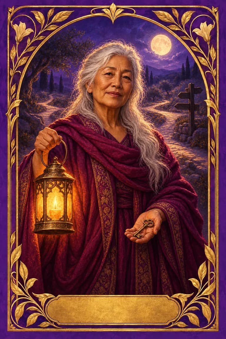 Tarot portrait of The Wise Woman