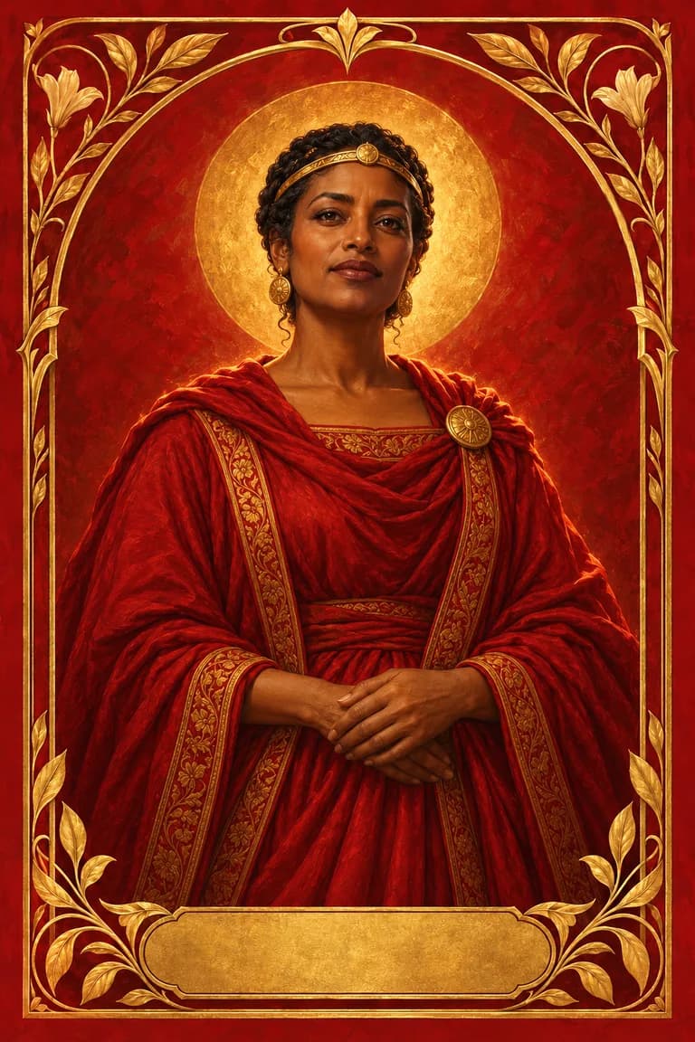 Tarot portrait of The Queen