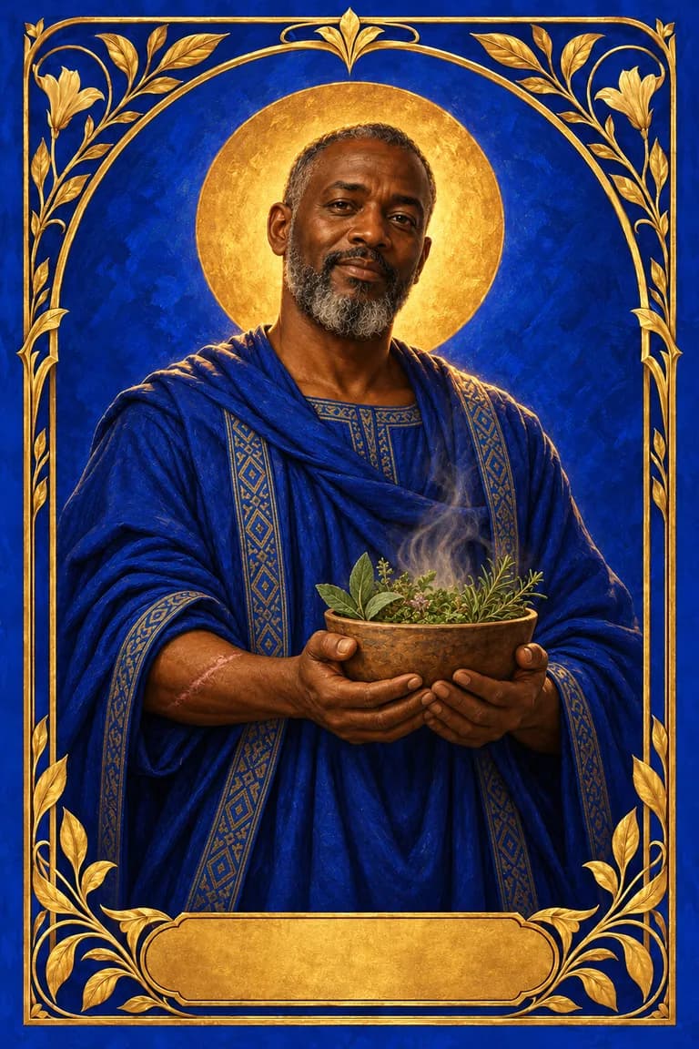 Tarot portrait of The Healer
