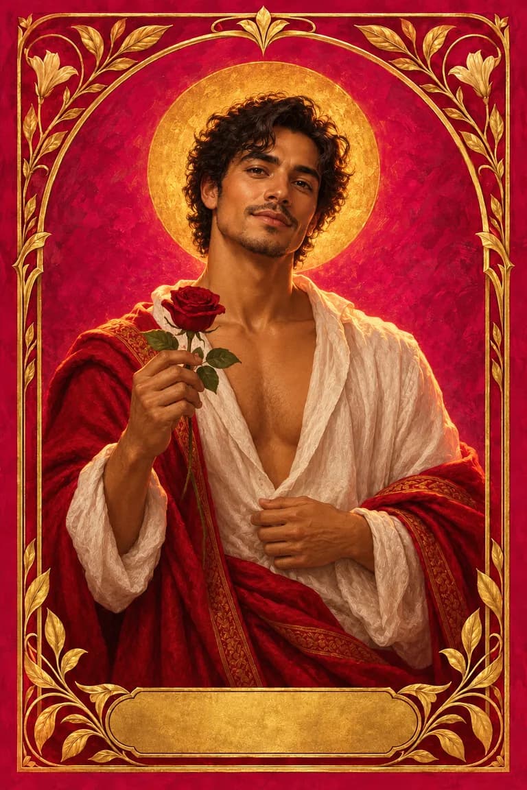 Tarot portrait of The Lover